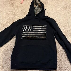 Men's Buck Wear Camouflage Flag Hoodie